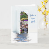 Garden Watervalssympathie voor een paar kaarten (Gele Bloem)