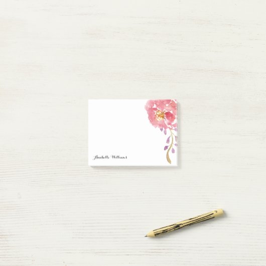 Garden Waterverf op maat Post-it® Notes (Op bureau)