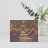 Garden Way - Claude Monet - c1902 Briefkaart (Staand voorkant)