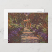 Garden Way - Claude Monet - c1902 Briefkaart (Voorkant / Achterkant)