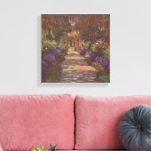 Garden Way - Claude Monet - c1902 Canvas Afdruk (Insitu (Woonkamer))