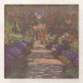 Garden Way - Claude Monet - c1902 Glazen Onderzetter (Voorkant)