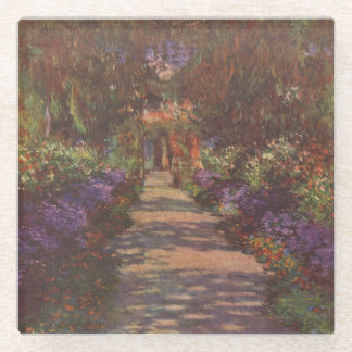 Garden Way - Claude Monet - c1902 Glazen Onderzetter
