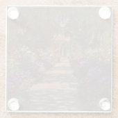 Garden Way - Claude Monet - c1902 Glazen Onderzetter (Achterkant)