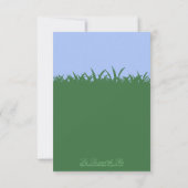 Garden Wedding, 3,5x5 bruiloft Kaart (Achterkant)