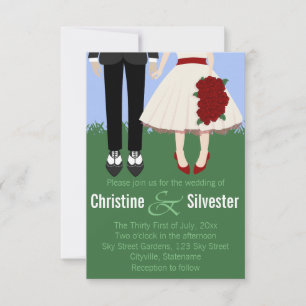 Garden Wedding, 3,5x5 bruiloft Kaart