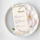Garden Wedding Reception Menu