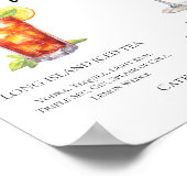 Garden Wedding Signature Cocktails Menu Poster (Hoek)