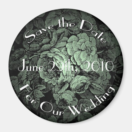 Garden Wedding: Sparen de Datum Magnet (Voorkant)