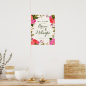  Garden Wedding WelkomstPoster Poster (Keuken)