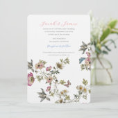 Garden Wedding Wildflowers Kaart (Staand voorkant)