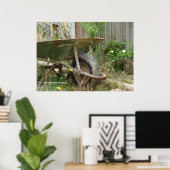 Garden Wheelbarrow Poster (Thuiskantoor)