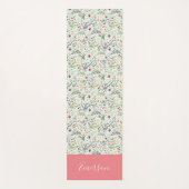 Garden Whimsy Floral Monogram Yogamat (Voorkant)