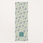 Garden Whimsy Greenery Monogram Yogamat (Voorkant)
