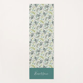 Garden Whimsy Greenery Monogram Yogamat (Voorkant)