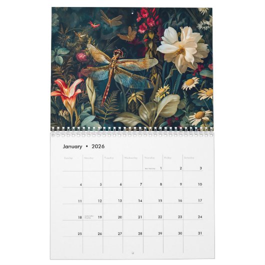 Garden Whispers – Insects & Wings Among Blossoms 2 Kalender (Jan 2026)
