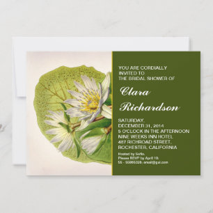 Garden White Lily Bruids Douche Uitnodiging