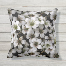 Garden White Saxifraga Flowers