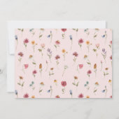 Garden Wildflower 1e verjaardag Dank jullie wel ka Kaart (Achterkant)