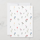 Garden Wildflower 30e verjaardag uitnodigingen (Achterkant)