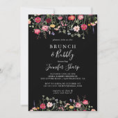 Garden Wildflower Brunch en Bubbly Vrijgezellenfee Kaart (Voorkant)