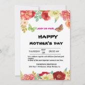 Garden Wildflowers moederdag ochtenduitnodiging Kaart (Voorkant)