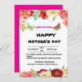 Garden Wildflowers moederdag ochtenduitnodiging Kaart (Voorkant / Achterkant)