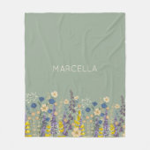 Garden Wildflowers Summer Garden Wedding Fleece Deken (Voorkant)