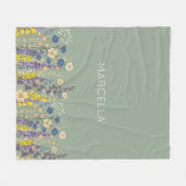 Garden Wildflowers Summer Garden Wedding Fleece Deken (Voorkant (Horizontaal))