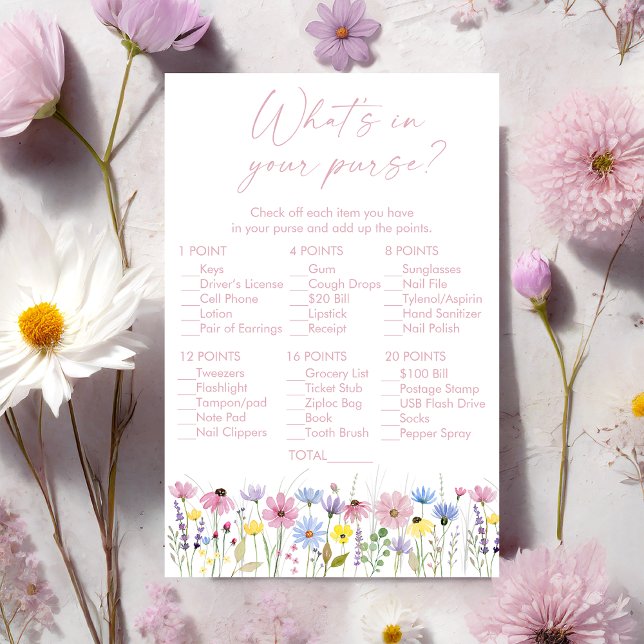Garden Wildflowers What's In Your Purse Game (Creator heeft geüpload)