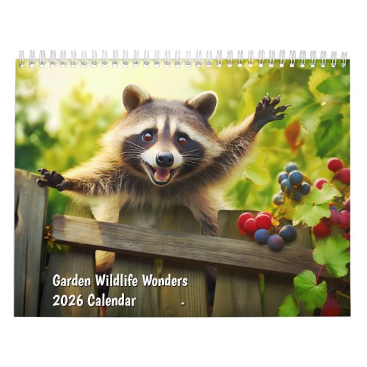 Garden Wildlife Wonders 2026 Calendar Kalender (Hoes)