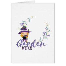 GARDEN WITCH - Personalize with text, spell, sigl