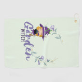 GARDEN WITCH - Personalize with text, spell, sigl Golfhanddoek (Horizontaal)