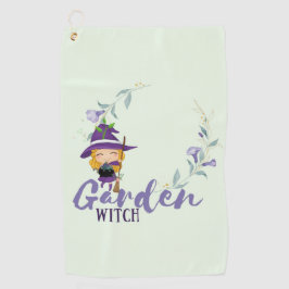 GARDEN WITCH - Personalize with text, spell, sigl Golfhanddoek