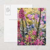 Garden with Foxgloves Briefkaart (Voorkant / Achterkant)