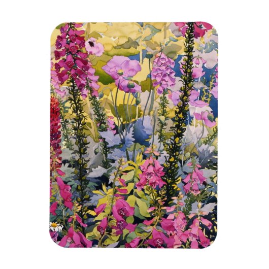 Garden with Foxgloves Magneet (Verticaal)