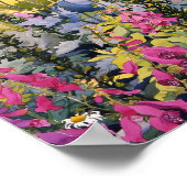 Garden with Foxgloves Poster (Hoek)