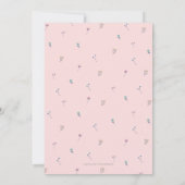 Garden Wreath Baby shower Invite Kaart (Achterkant)