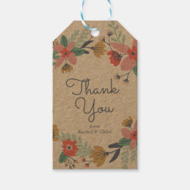 Garden Wreath bedankt Cadeaulabel