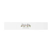 Garden Wreath Invitation Belly Band Uitnodigingen Wikkel (Vlak)