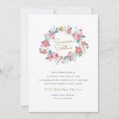 Garden Wreath Summer Solstice Invite Kaart (Voorkant)