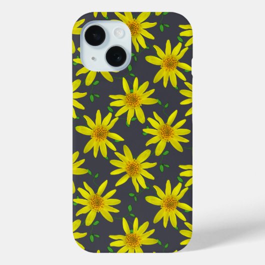 Garden Yellow Wildflower op elke kleur Case-Mate iPhone Case (Achterkant)