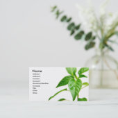 Gardener Bsiness Card Visitekaartje (Staand voorkant)