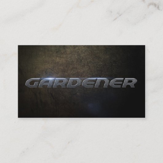 Gardener business card visitekaartje (Voorkant)