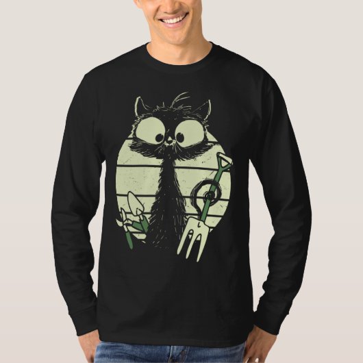 Gardener Cat Gardening Cat Cute Cat With Digging F T-shirt (Voorkant)