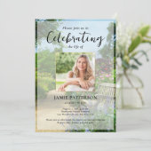 Gardener, Celebration of Life Custom Photo Funeral Kaart (Staand voorkant)