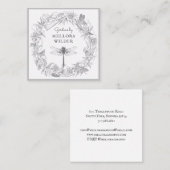 Gardener Dragonfly Floral Visitekaartje (Voorkant / Achterkant)