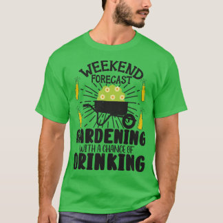 Gardener Drink tuinbouwPlanten Beer Lover Des T-shirt