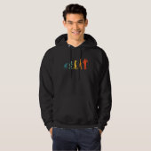 Gardener Evolution Retro Gardening Landscaper Hoodie (Voorkant volledig)