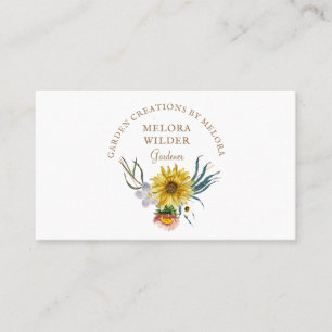 Gardener Floral Logo Visitekaartje